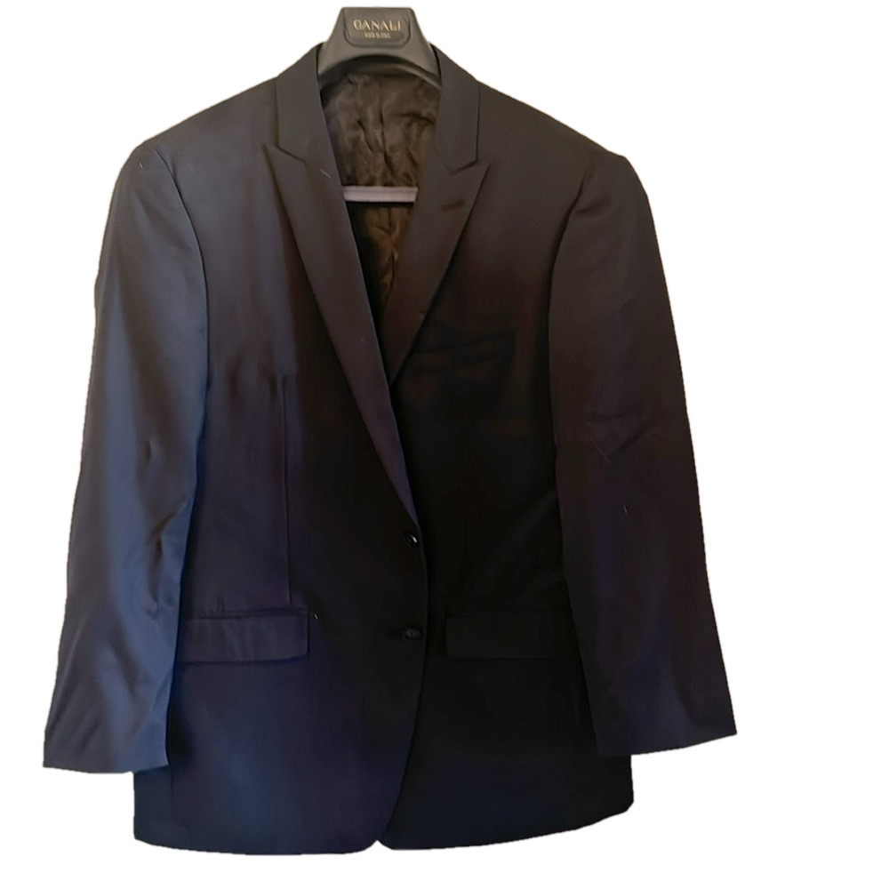 Calvin Klein Navy Blue Blazer Extreme Slim Fit Wool Polyester blend Vintage